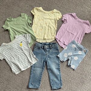 Springtime Color 2T Toddler Girl Clothing Bundle